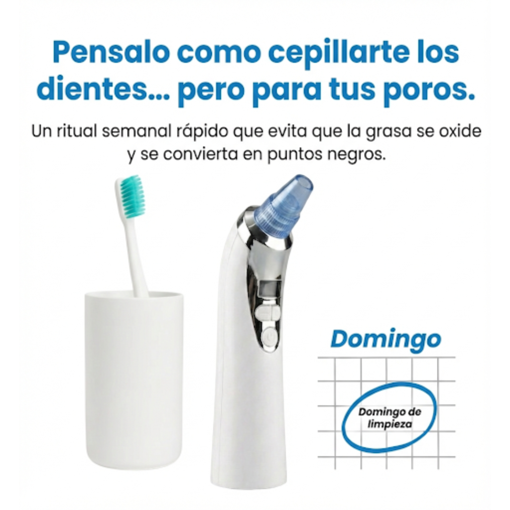 Krezia™ Quita Puntos Negros con Tecnología de Succión Avanzada.